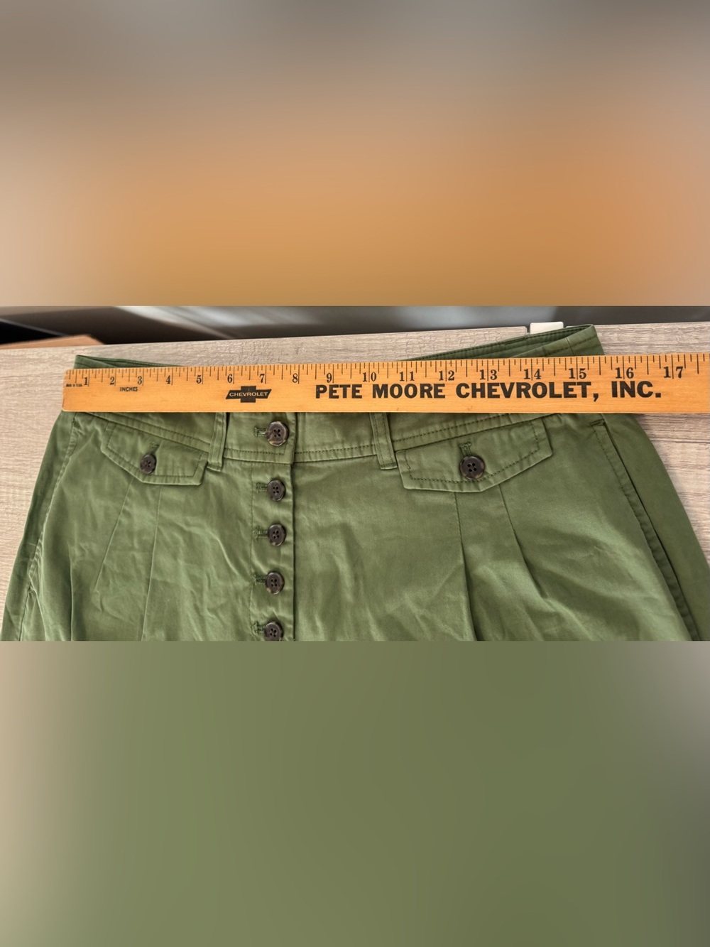 J.Crew Pleated Wide Leg Chinos Pants Button-Front High Rise Cotton Relaxed Sz 10 - Picture 7 of 10